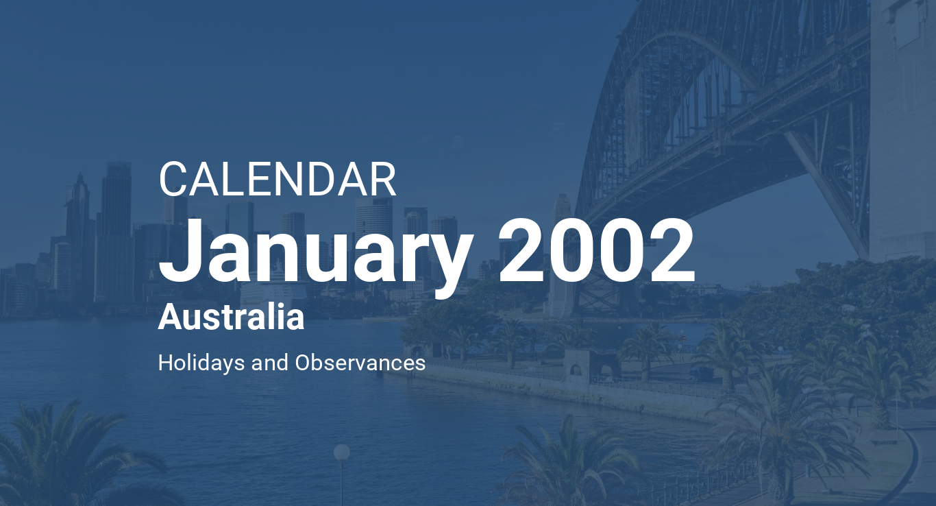 January 2002 Calendar Australia
